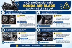 4 Lỗi thường gặo ở xe Air Blade