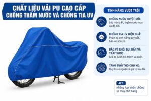 Bạt trùm xe chất liệu vải PU