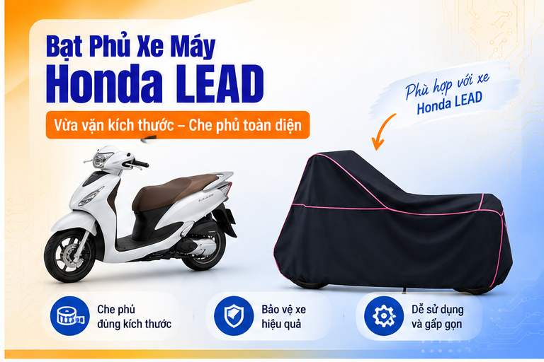 Bạt phủ xe máy Honda Lead