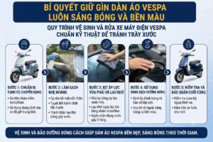 Các bước vệ sinh và rửa xe