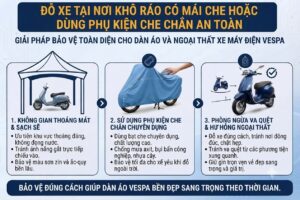 Giải pháp bảo vệ toàn diện dàn áo xe Vespa
